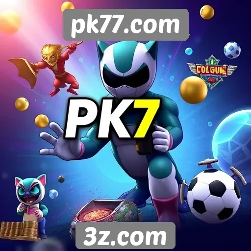Diversidade de jogos disponíveis em pk77.com